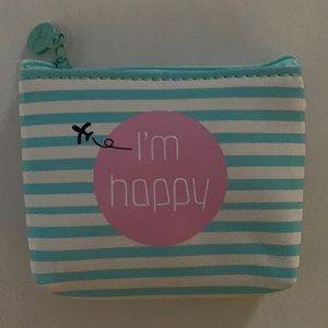 2/$5.00 “I’m Happy” Zippered Card/ Coin Case